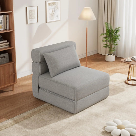 Space-Saving Folding Sofa Bed Chair with Pillow Single Convertible