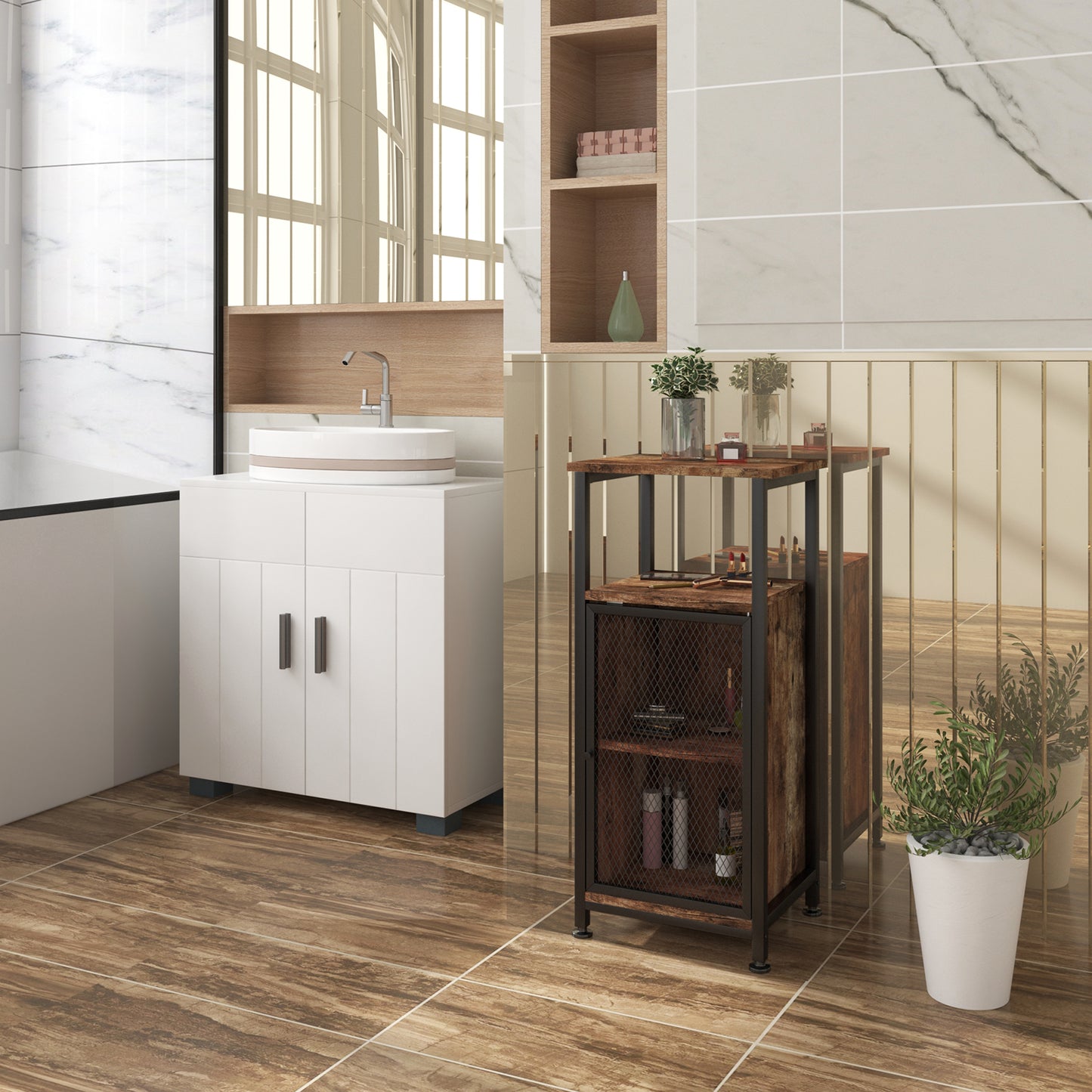 Armadietto Ferro e Legno