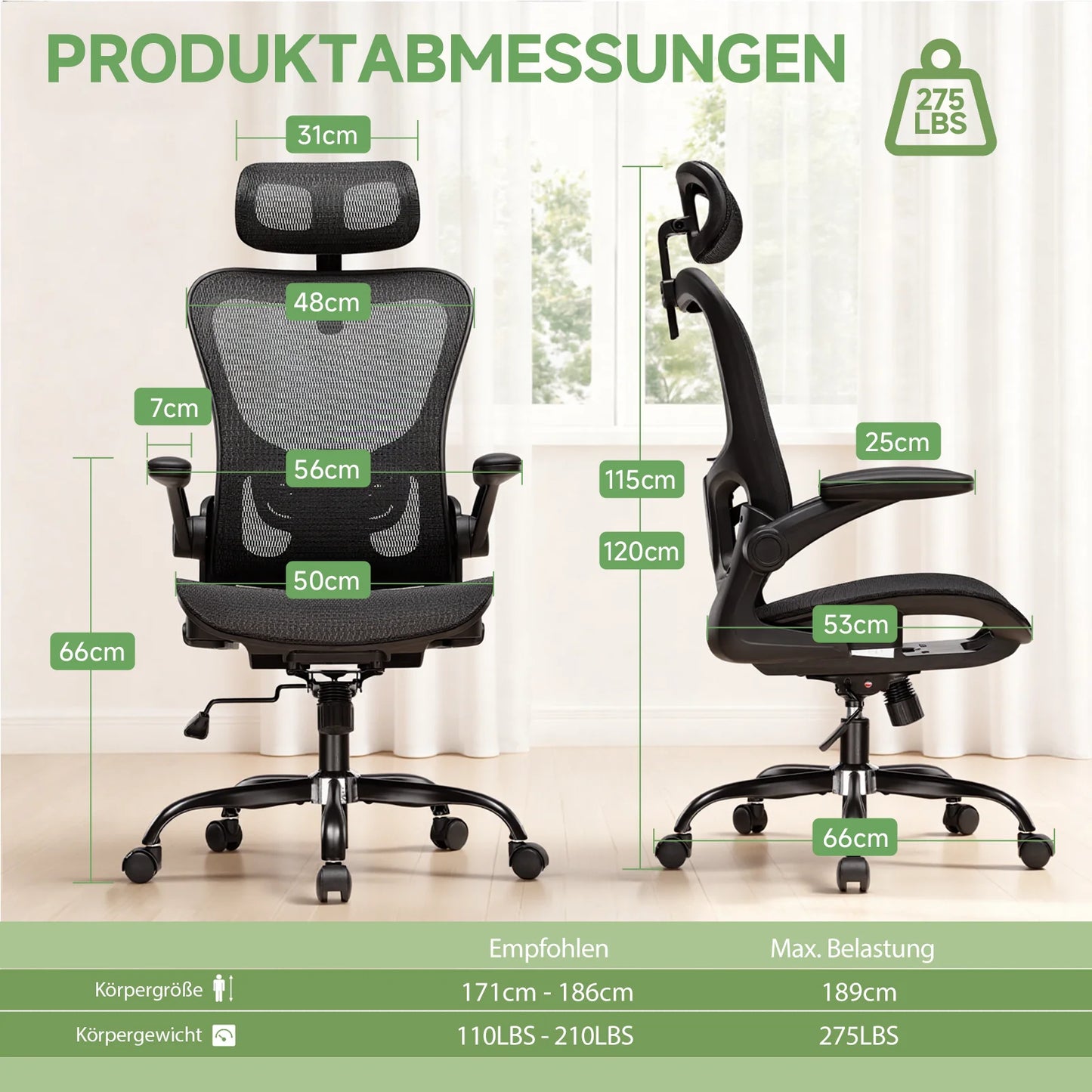 Office chair Ergonomic Adjustable Headrest Desk chair Gaming