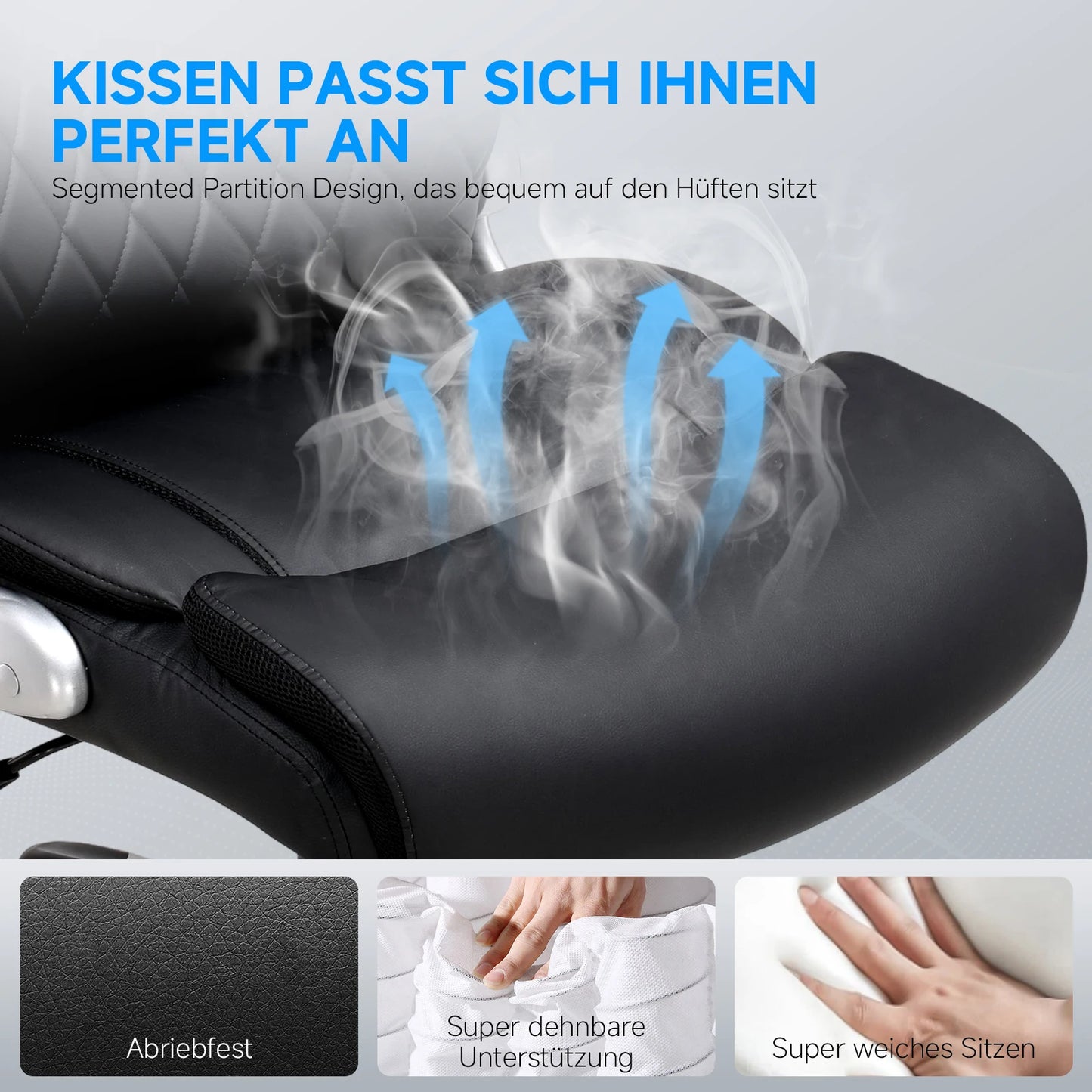 office chair Ergonomic desk chair with folding armrests with high backrest