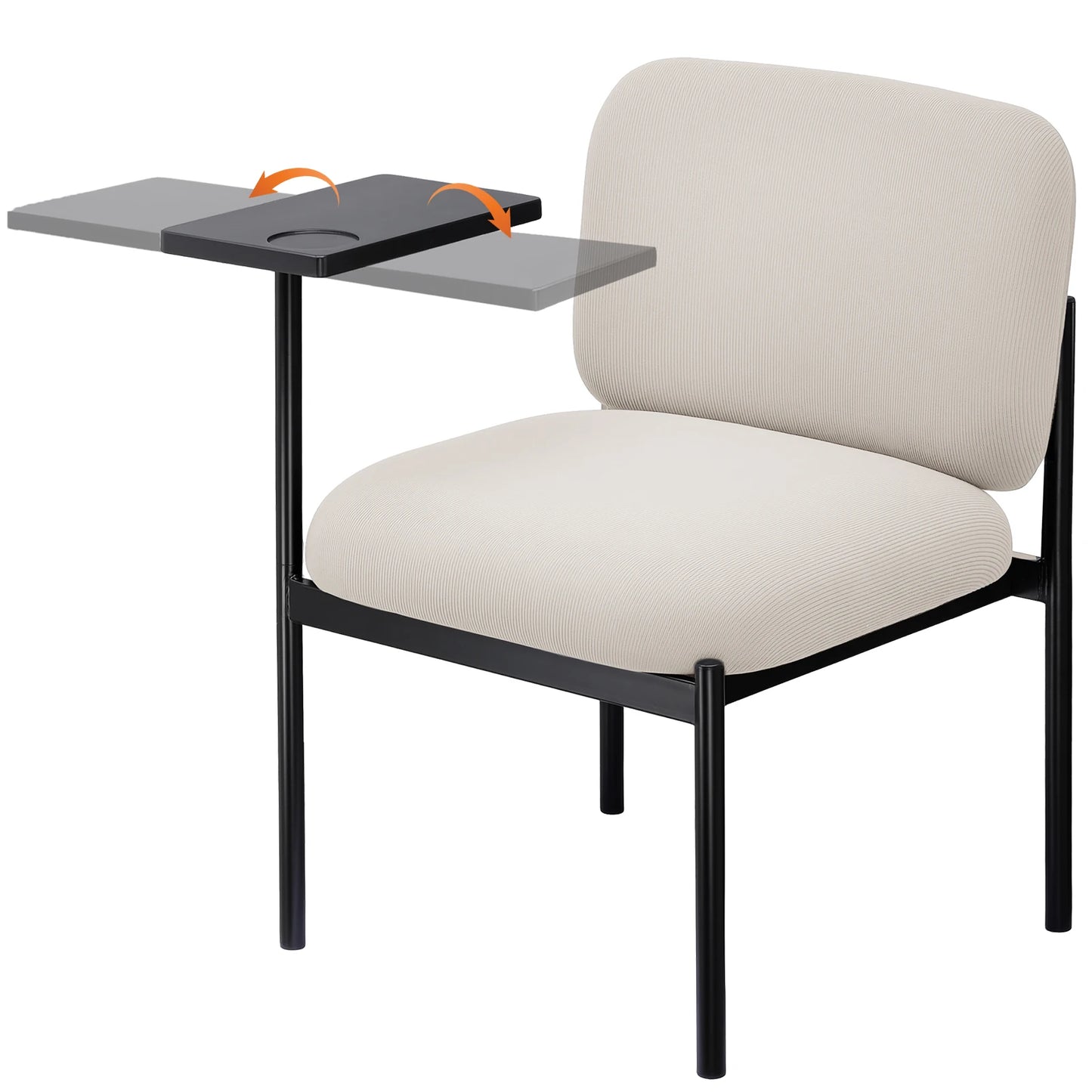 lounge armchair relax with desk metal legs single sofa