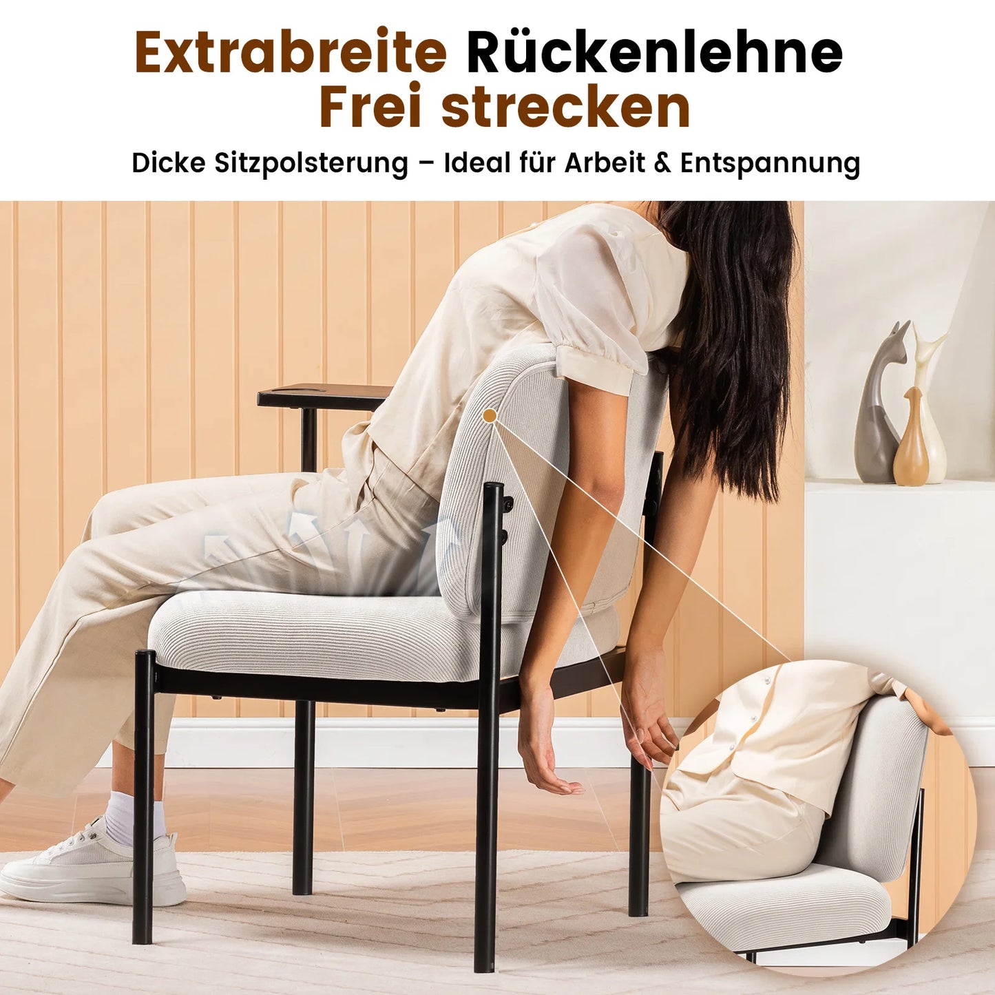 lounge armchair relax with desk metal legs single sofa