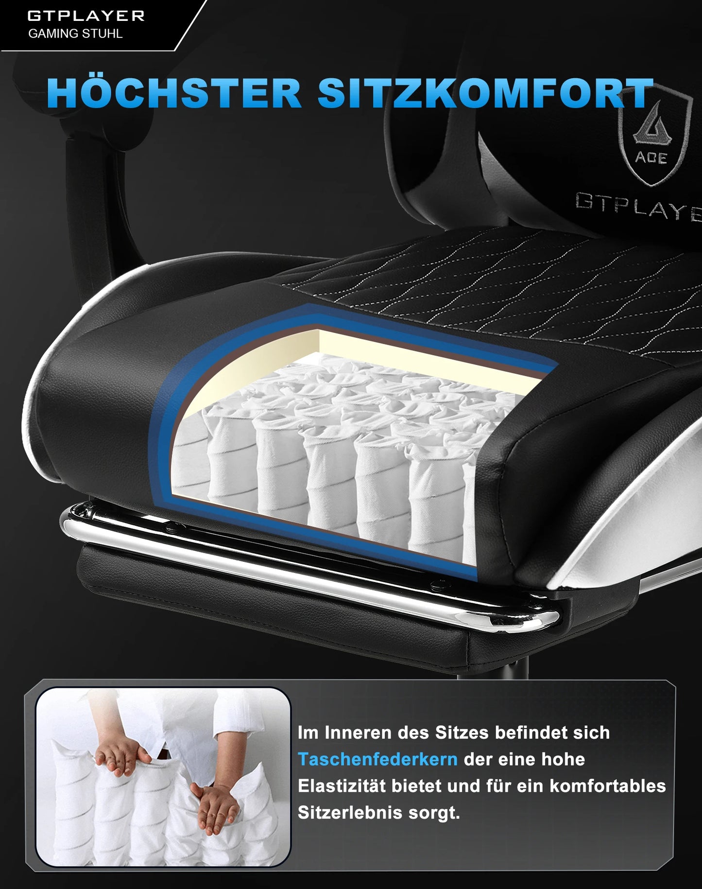 GTPLAYER Gaming chair Gamer chair Ergonomic Office Chair