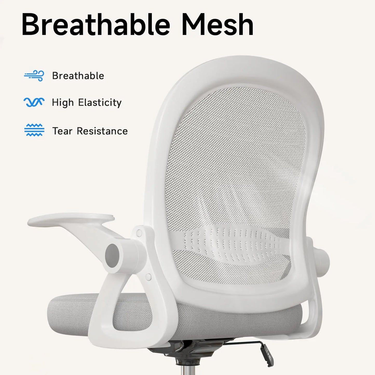 Office Chair with Footrest Ring Ergonomic