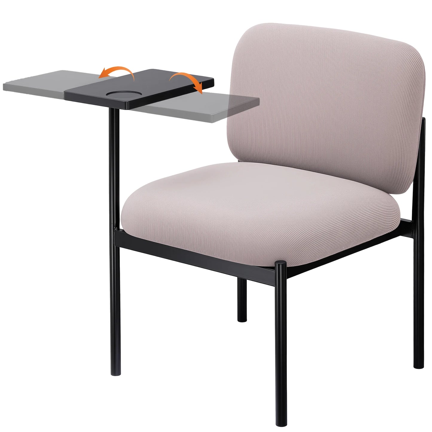 lounge armchair relax with desk metal legs single sofa
