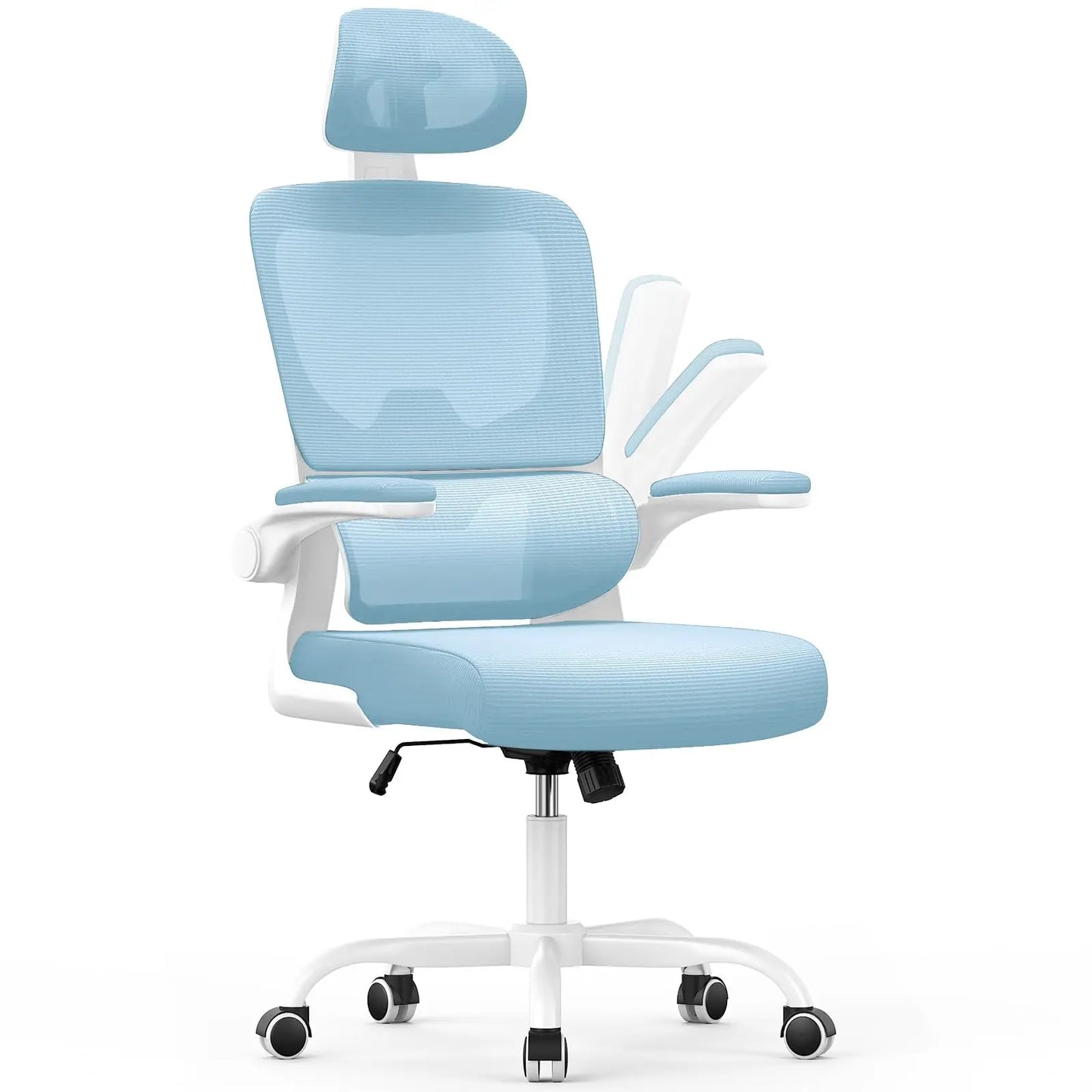 Ergonomic Office Chair, Desk Chair with Folding Armrests