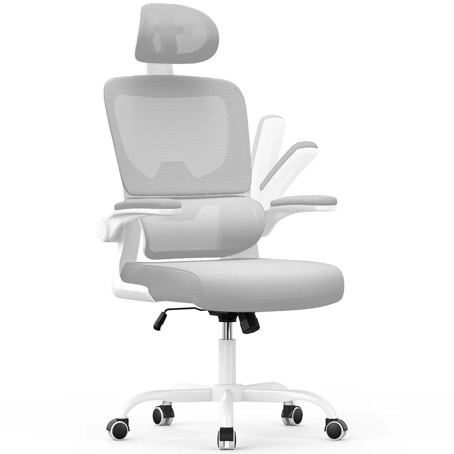 Ergonomic Office Chair, Desk Chair with Folding Armrests