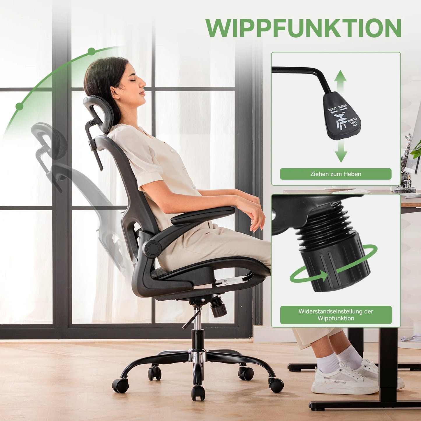Office chair Ergonomic Adjustable Headrest Desk chair Gaming