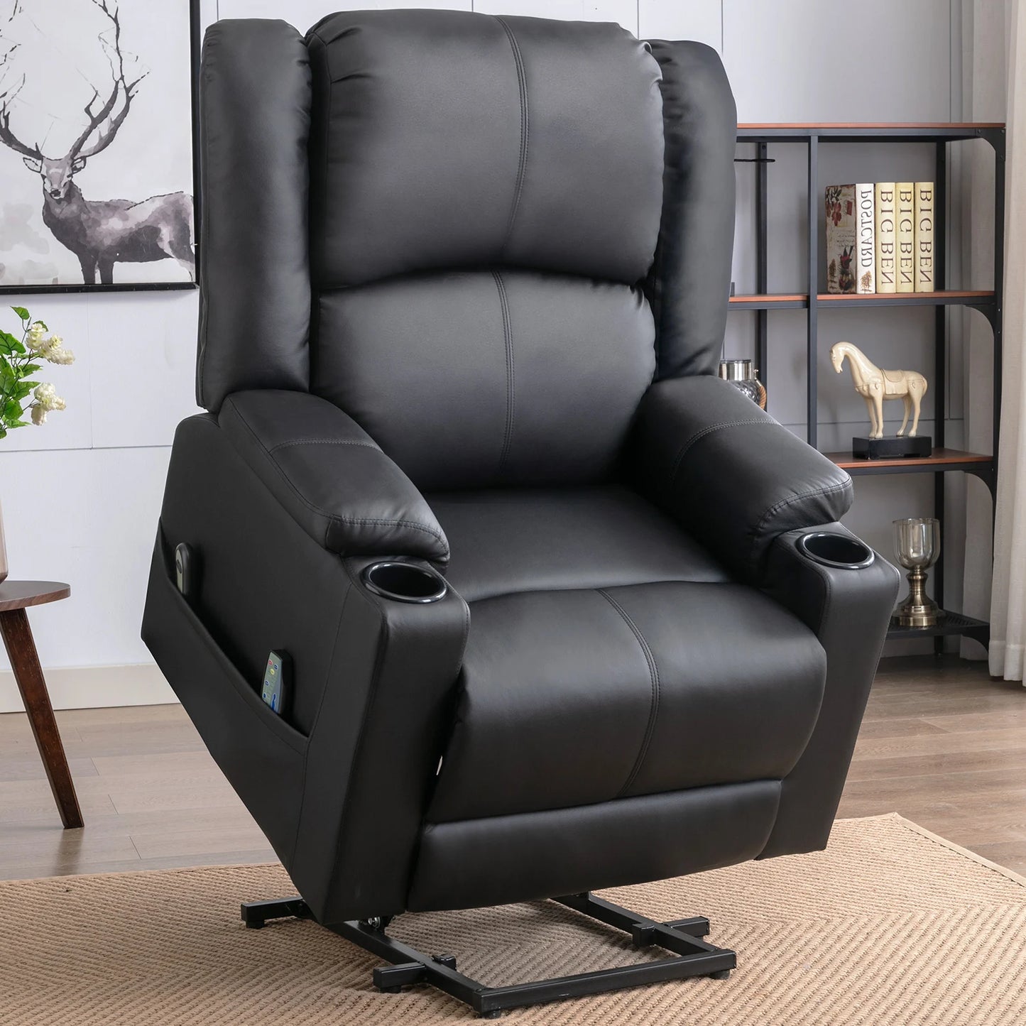 COMHOMA Electric Stand-Up armchair Relax armchair TV armchair Massage armchair with reclining function armchair for the elderly