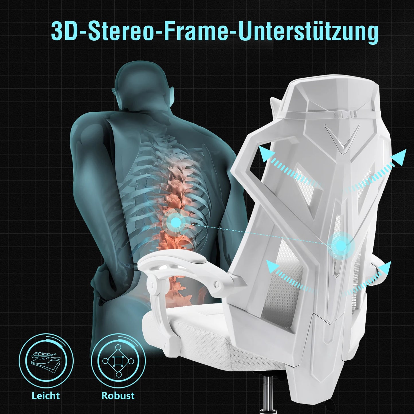 GTPLAYER Ergonomic Office chair Desk chair Gaming