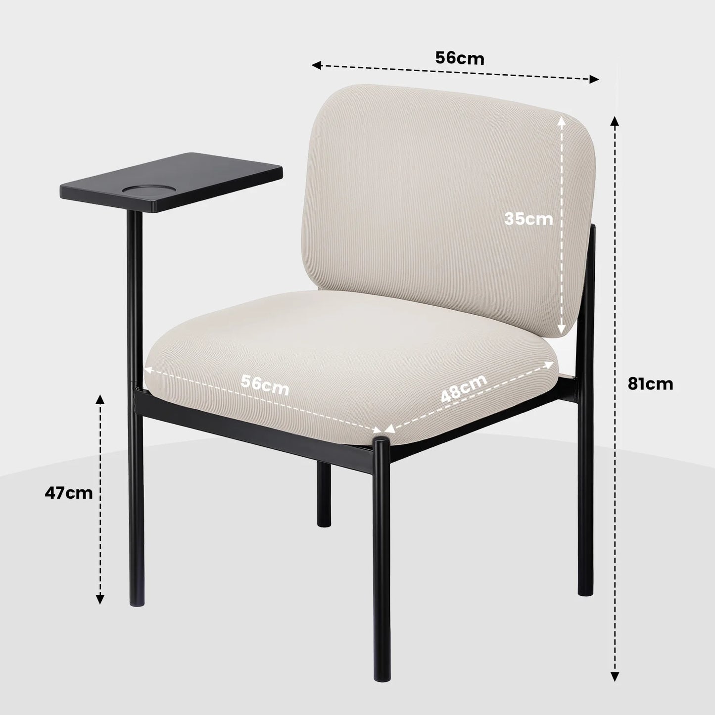 lounge armchair relax with desk metal legs single sofa