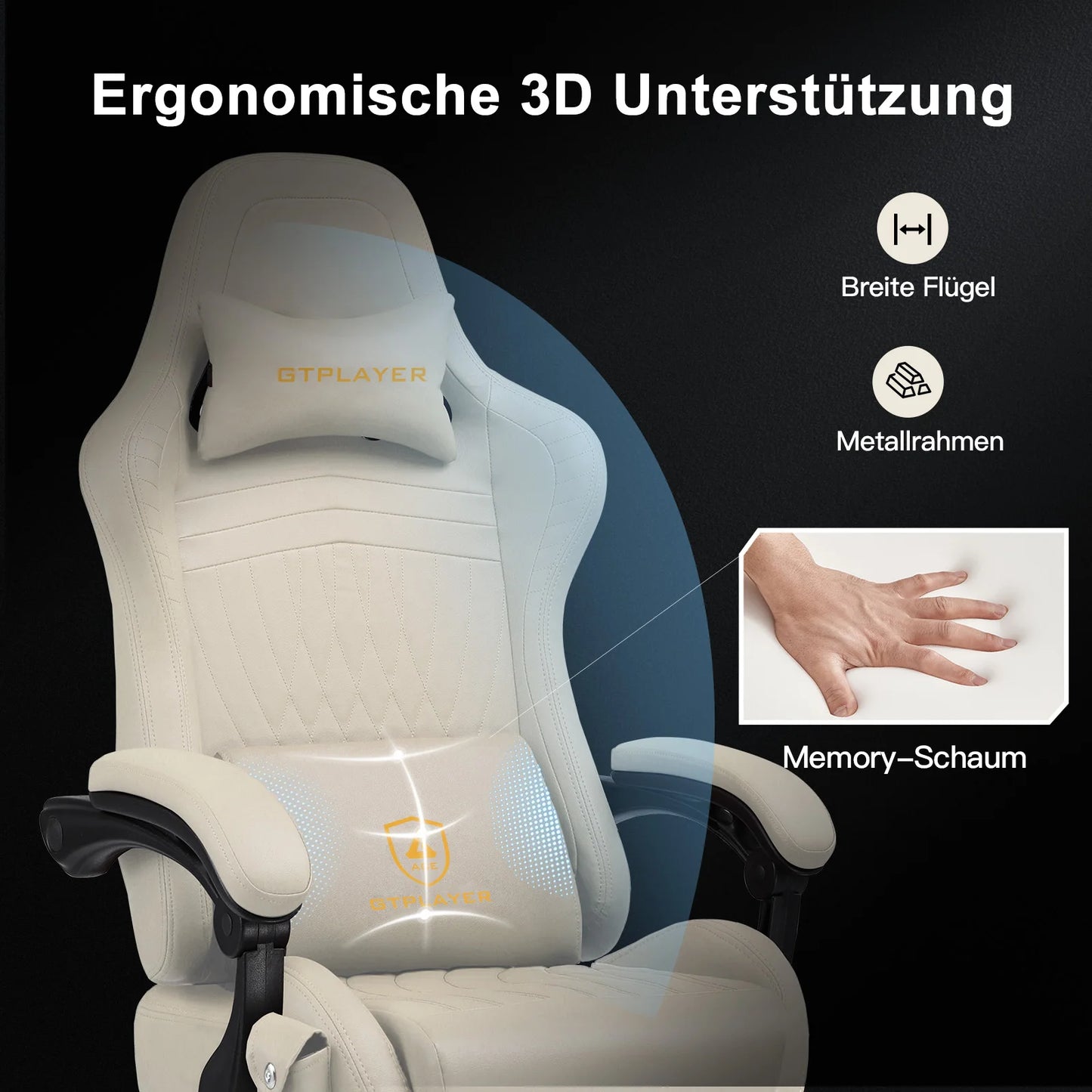 GTPLAYER Gaming chair Ergonomic Gaming armchair Desk chair