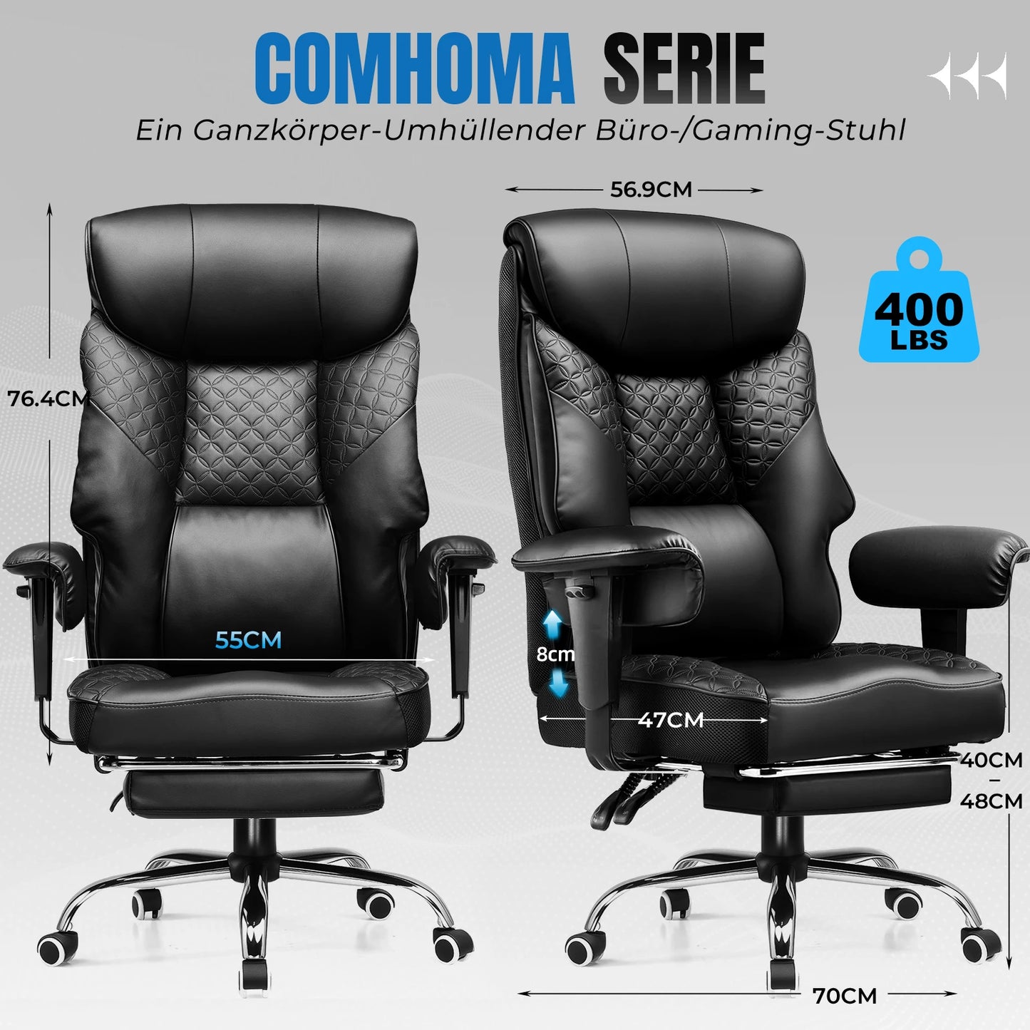 Gaming chair for Large and Heavy Persons Ergonomic Office Chair
