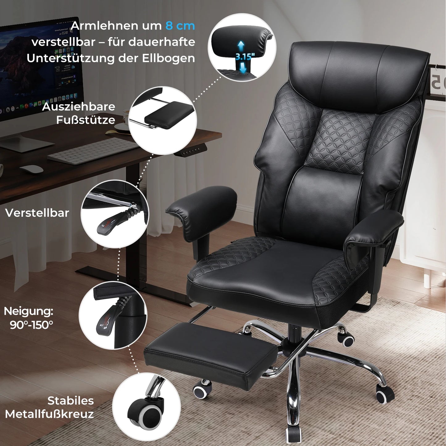 Gaming chair for Large and Heavy Persons Ergonomic Office Chair