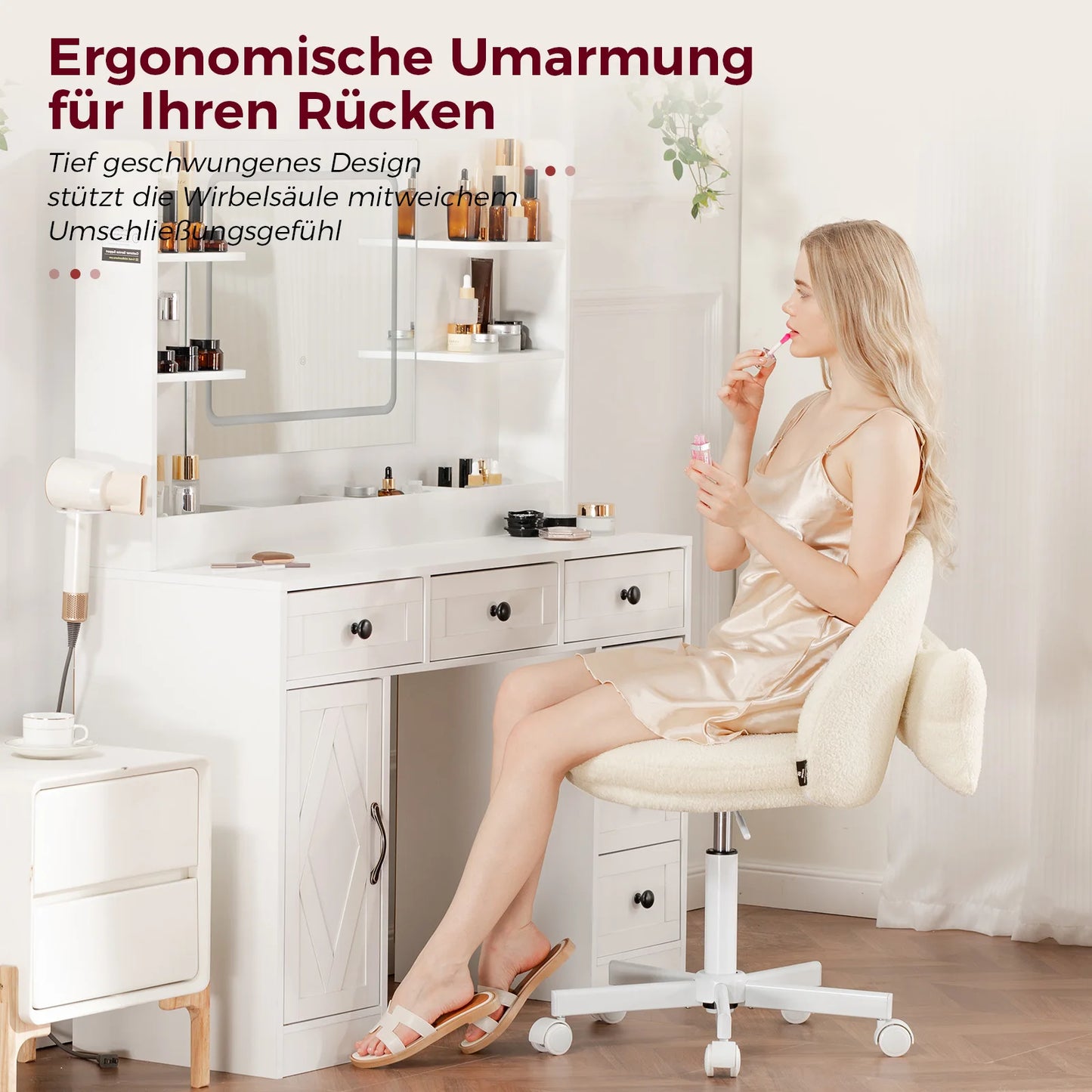 home office chair, swivel chair with backres