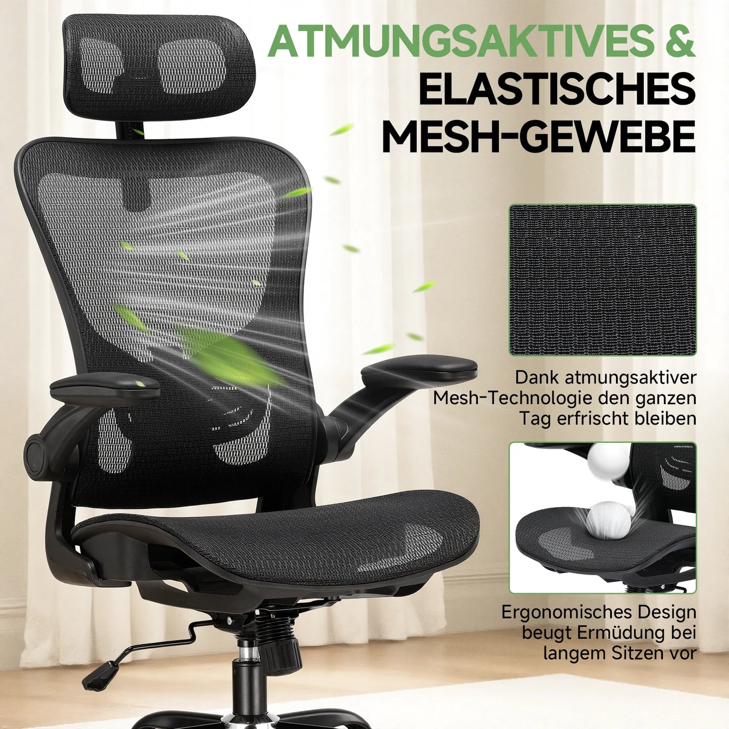Office chair Ergonomic Adjustable Headrest Desk chair Gaming