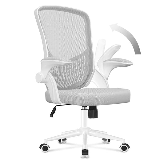 Ergonomic Office Chair Desk Chair with 90 ° Folding Armrests