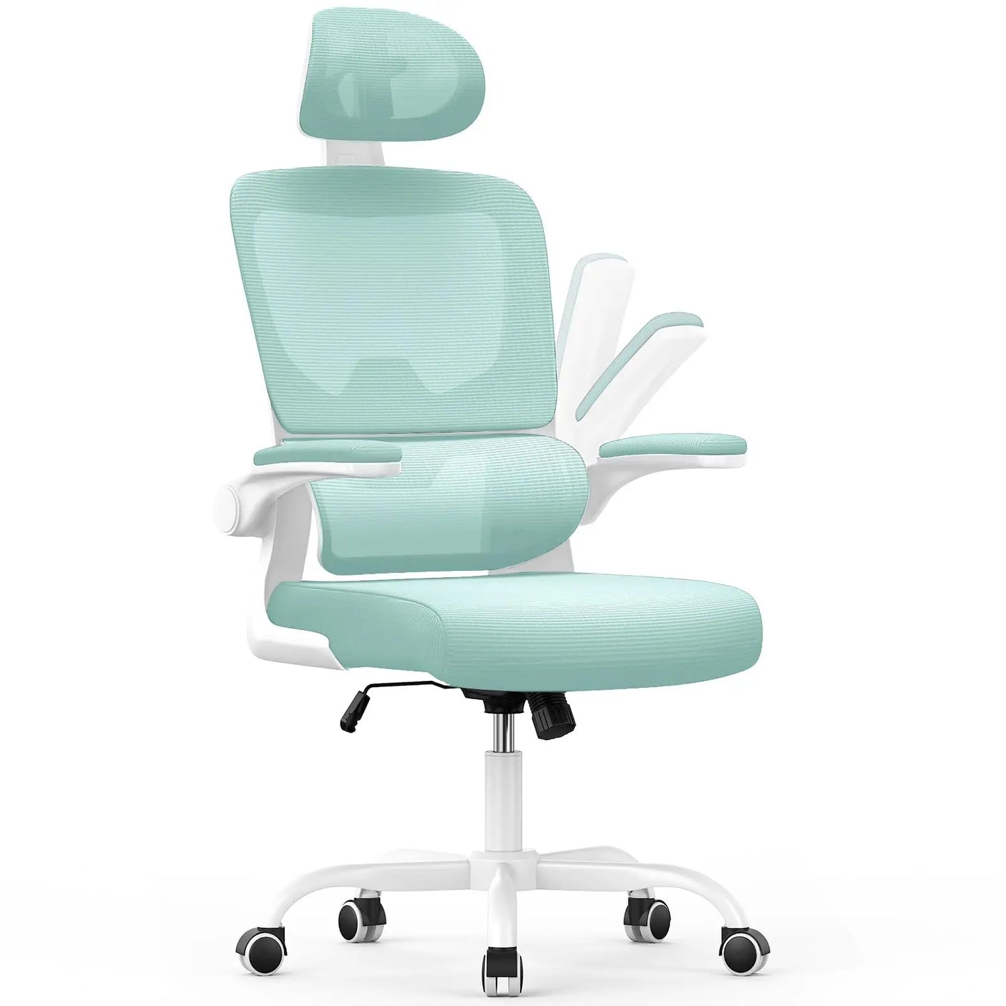 Ergonomic Office Chair, Desk Chair with Folding Armrests