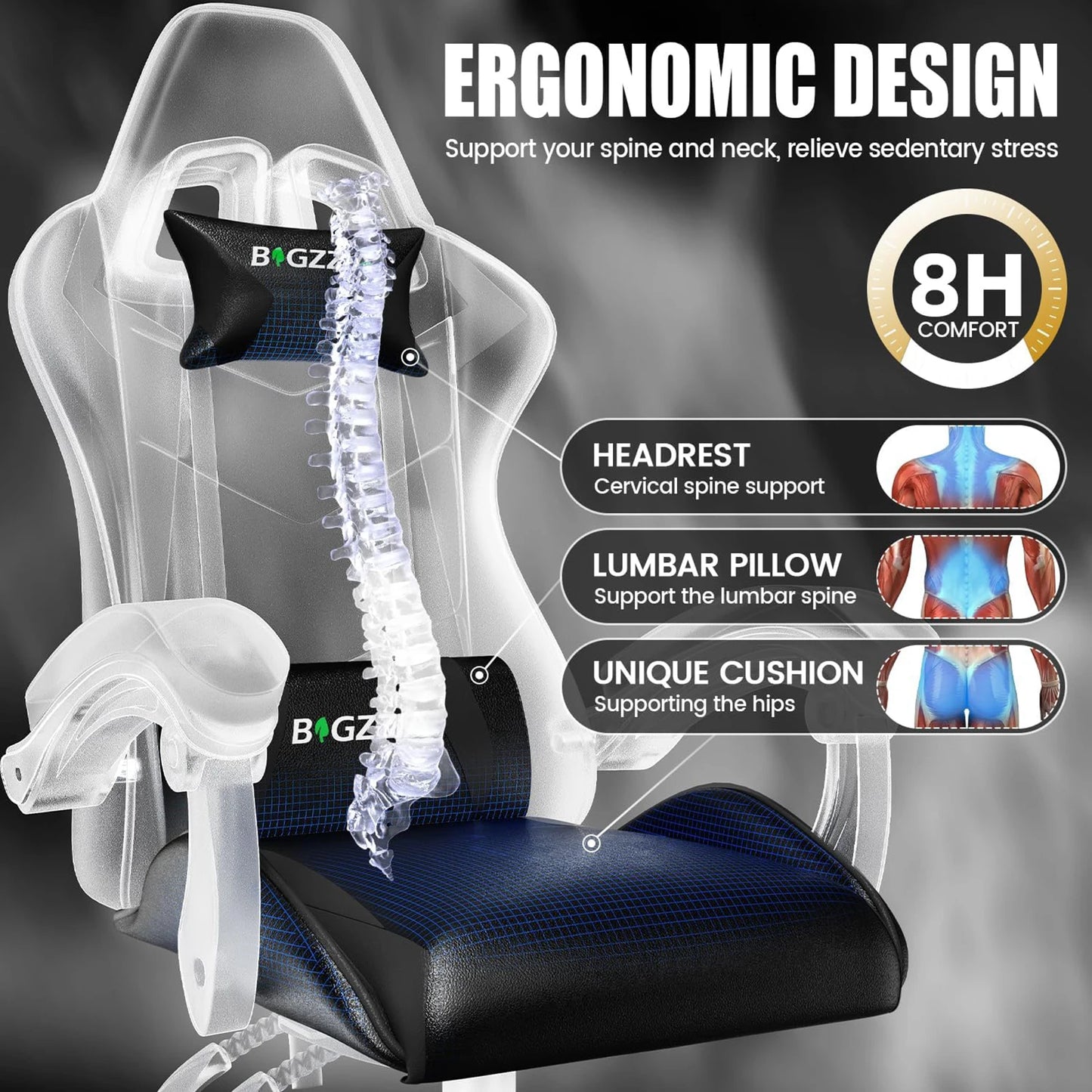 Ergonomic Gaming Chair PC Chair Computer Chair Gaming
