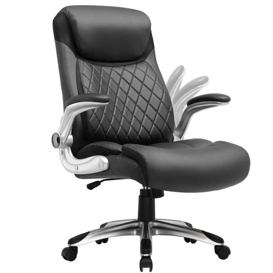 office chair Ergonomic desk chair with folding armrests with high backrest
