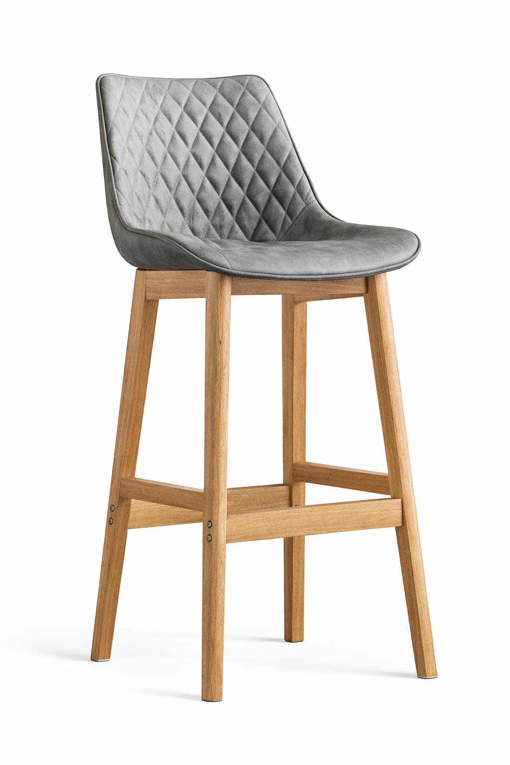 Dining Chair Upholstered Backrest Counter Chair Solid Wood