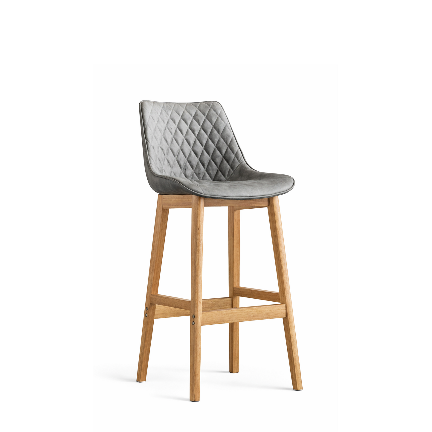 Dining Chair Upholstered Backrest Counter Chair Solid Wood