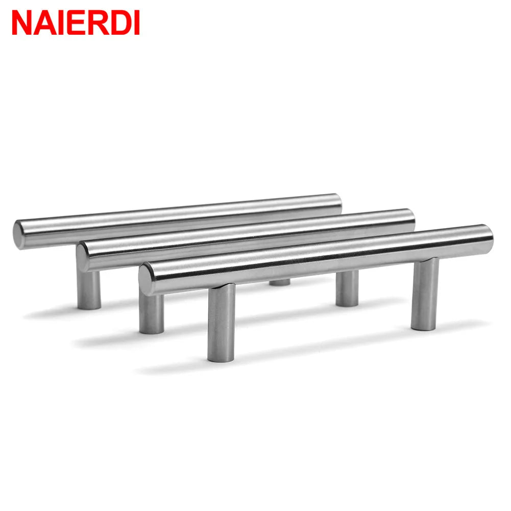 NAIERDI 2" ~ 24'' Stainless Steel Cabinet Handles Diameter 10mm