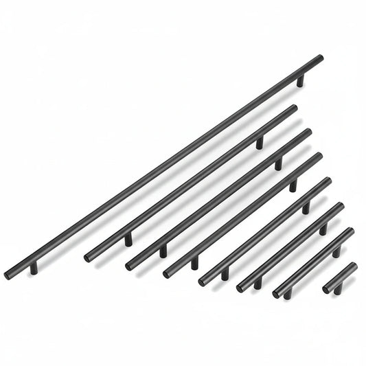 2" ~ 24'' Kitchen Door T Bar Straight Handle Knobs Cabinet Pull Diameter 10mm