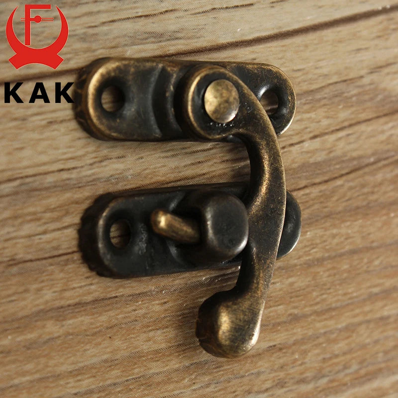 12pcs 34x28mm Antique Bronze Iron Padlock Hook Lock