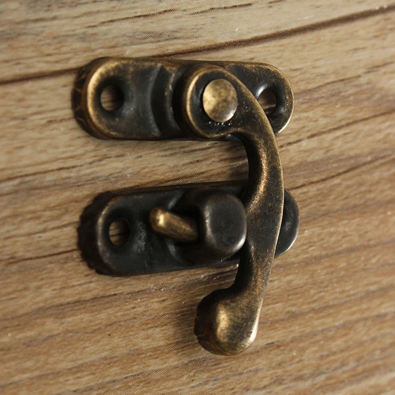 12pcs 34x28mm Antique Bronze Iron Padlock Hook Lock