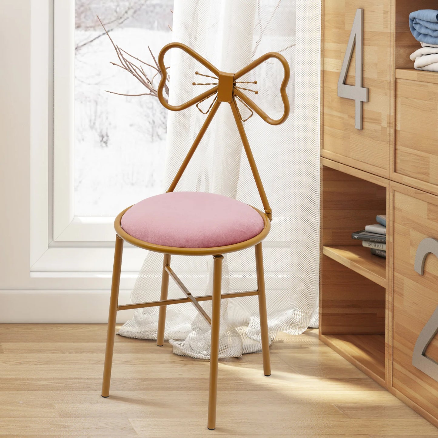 Butterfly Bow Tie Vanity Chair Modern
