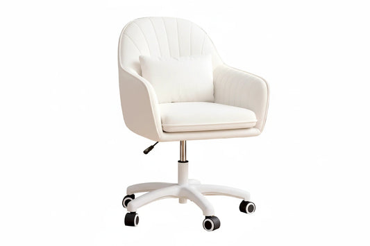 Velvet Chair with Pillow, 360°Rotatable