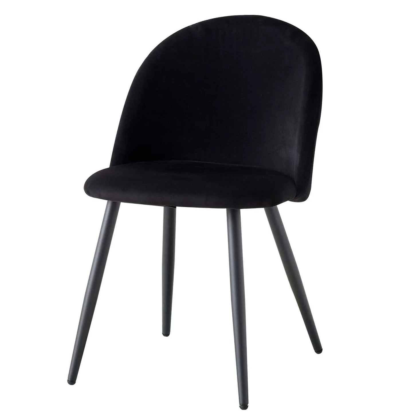 Set of 4 Velvet Dining Room Upholstered Chairs Living Room