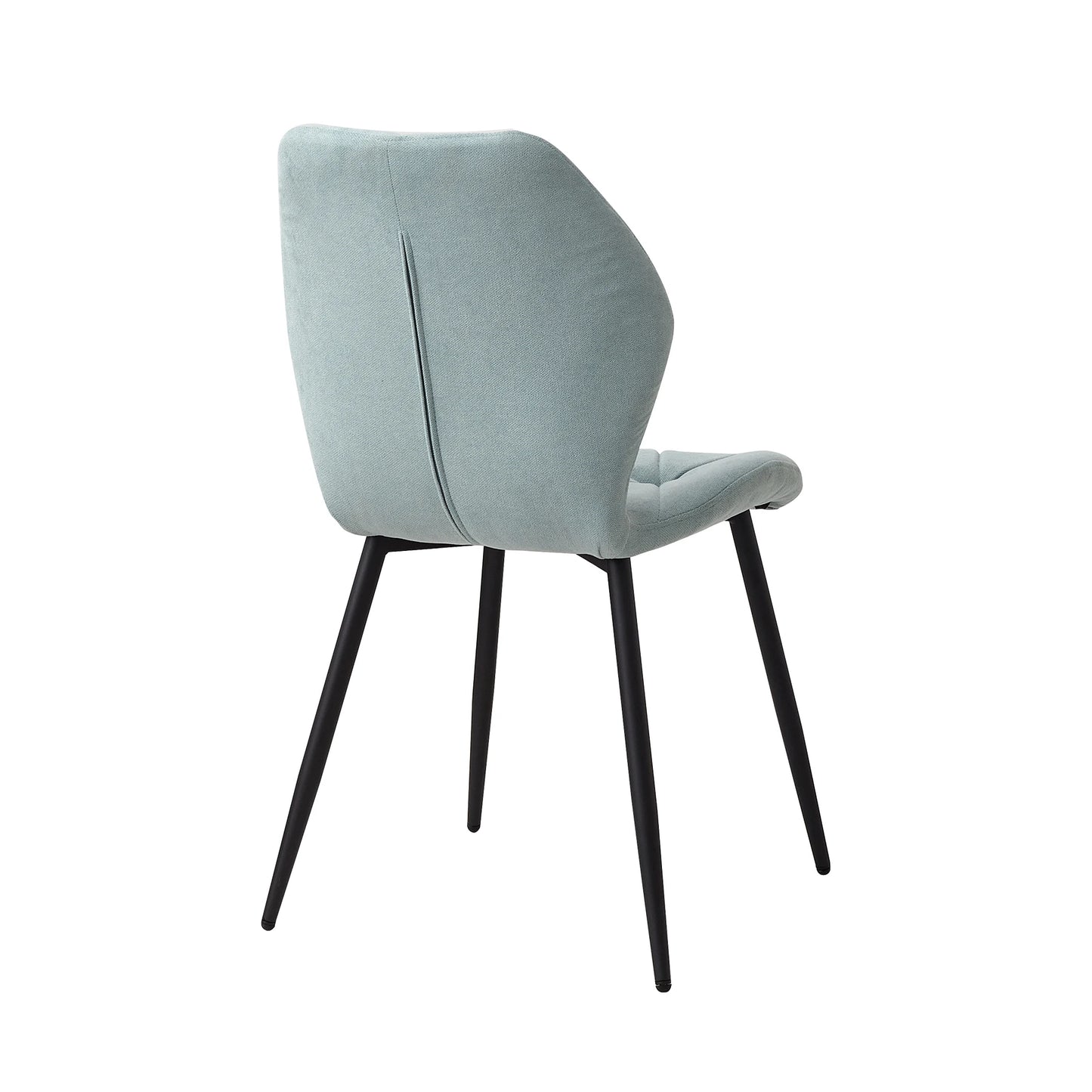 Set of 2/4/6 Modern Dining Chairs Padded Seat Iron Legs Minimalist