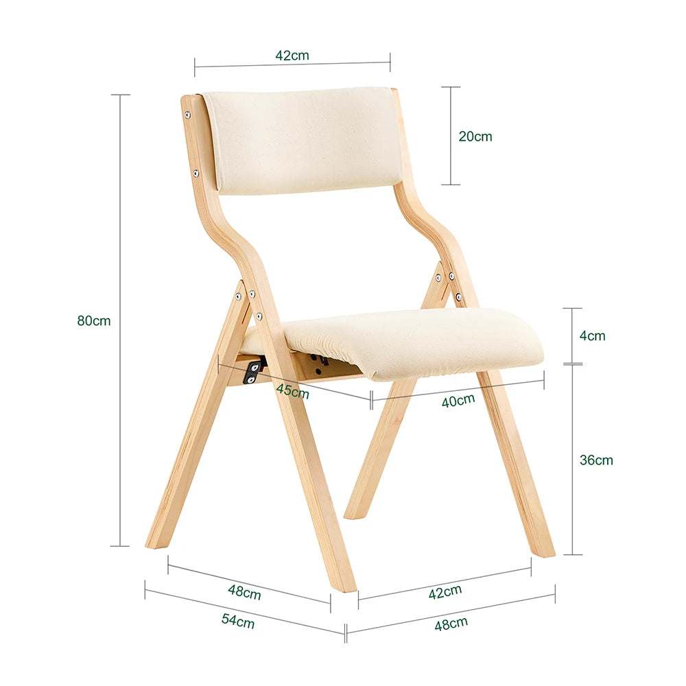 2 PCS - Wooden Chairs Kitchen and Dining Room