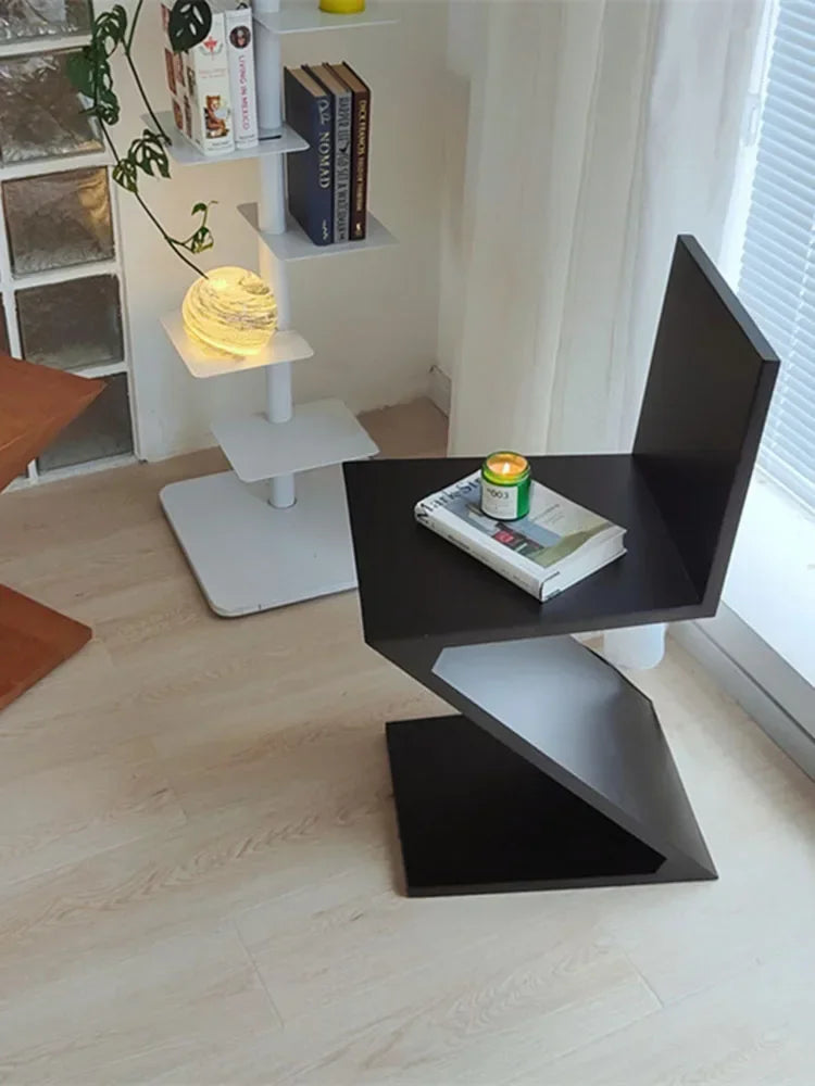 Nordic Light  Solid Wood Z-shaped Chair Designer