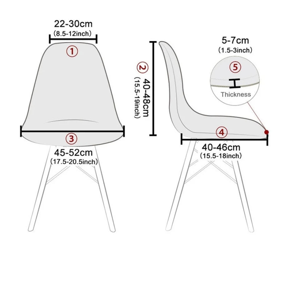 1Pc Printed Dining Table and Chair Cover