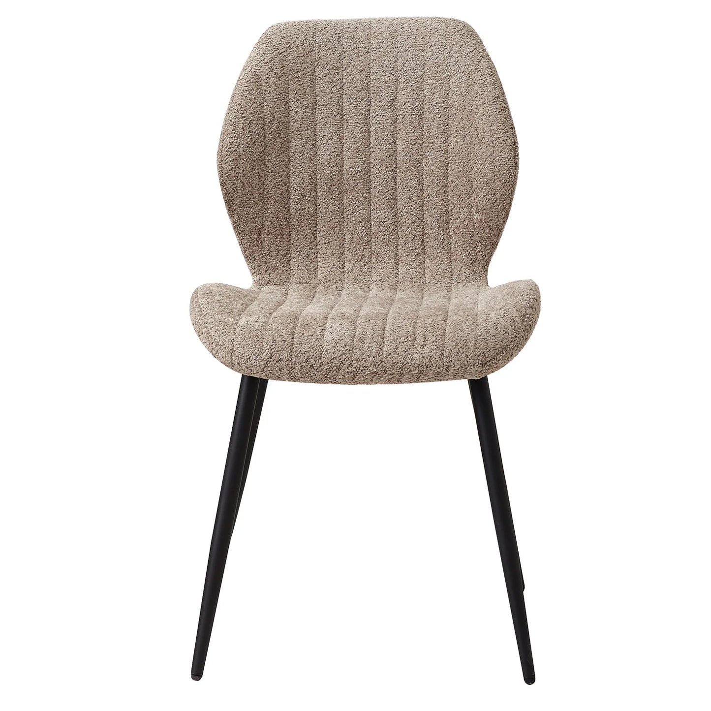 4Pcs/Set Modern Dining Chairs Padded Seat Iron Legs