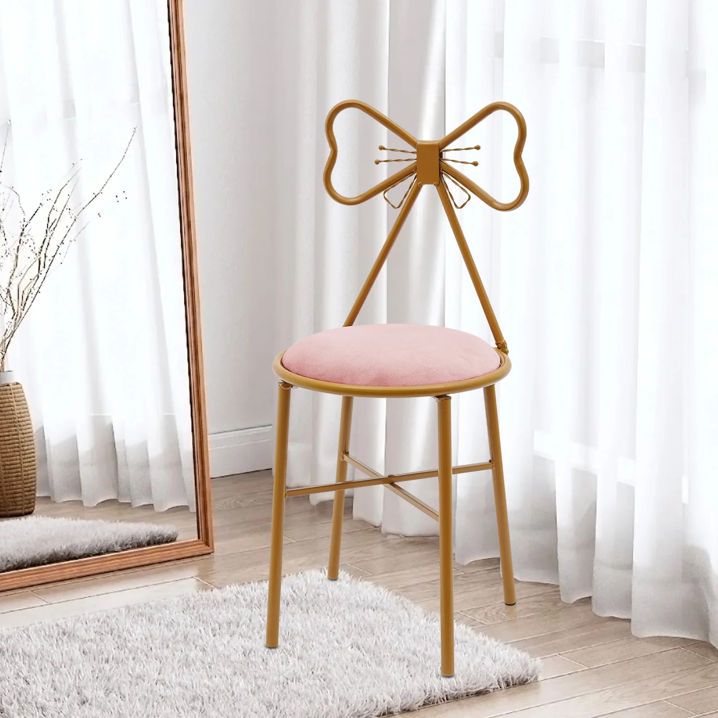 Butterfly Bow Tie Vanity Chair Modern