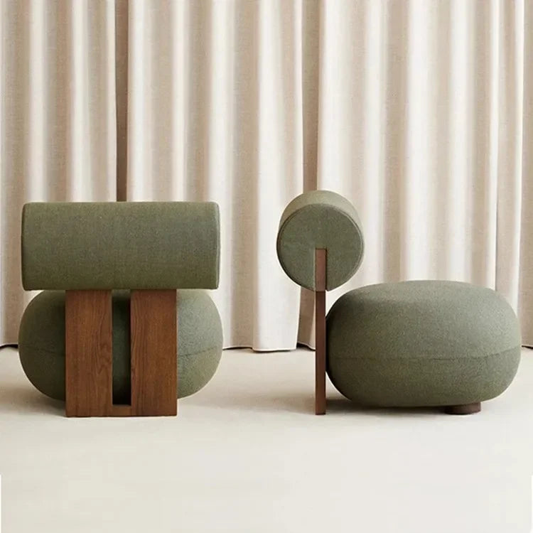 Nordic Solid Wood Sofa Chair