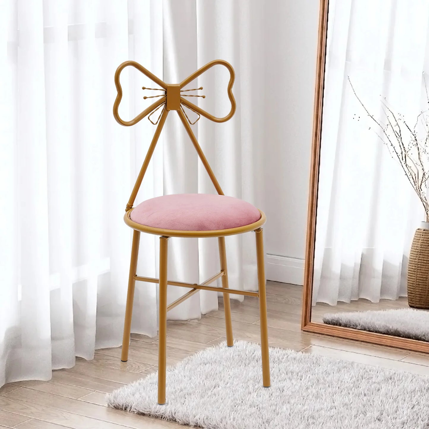 Butterfly Bow Tie Vanity Chair Modern