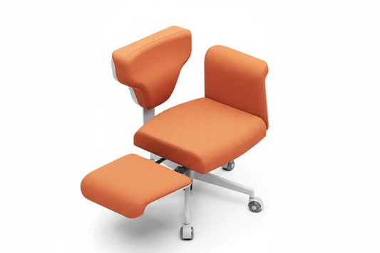 Ergonomic Cross Legged Chairwith Adjustable Laptop Tray