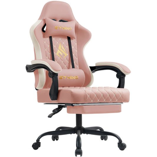 Symino Gaming Chair in Racing Style, Office Chair with Footrest 200 kg
