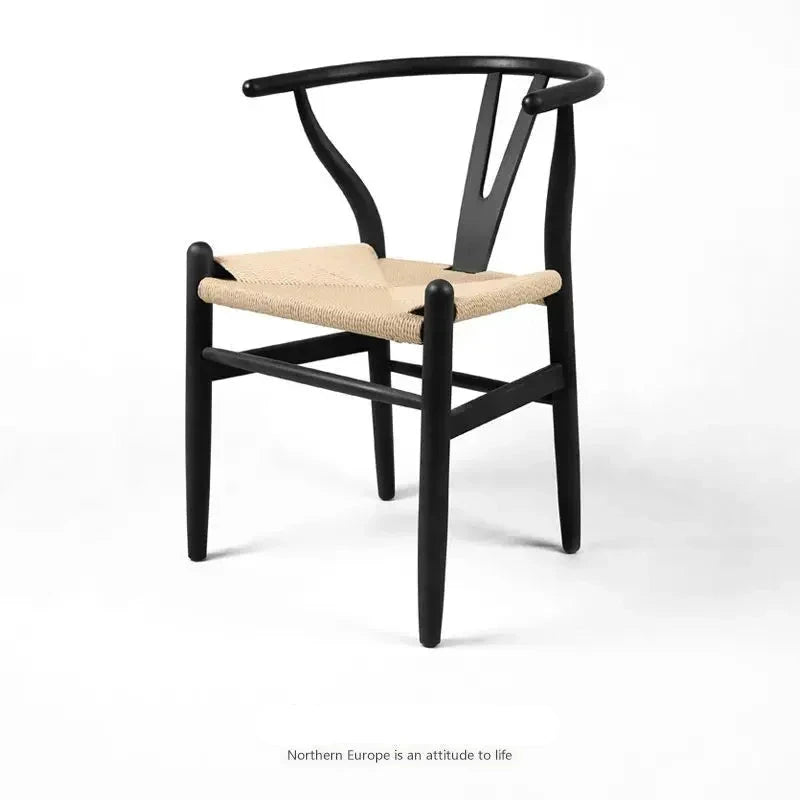 Nordic Quality Dining Chair Wooden Y Living Room