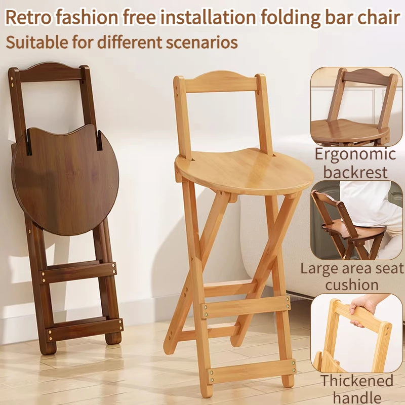 bar chair simple wood