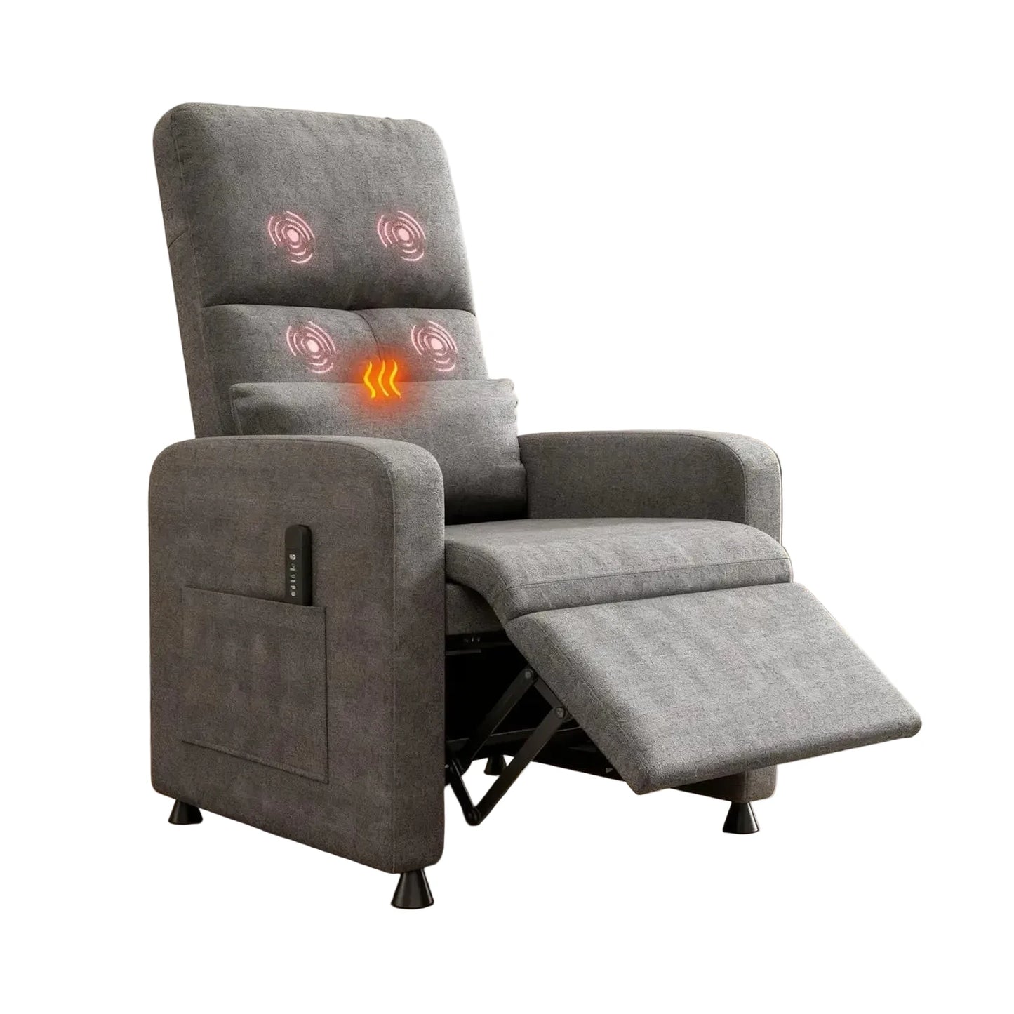 Electric relaxation Massage chair with heating function, adjustable armrests