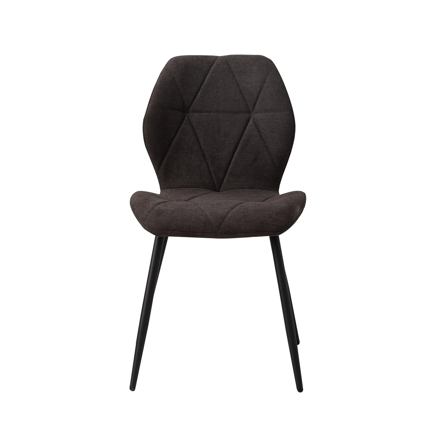Set of 2/4/6 Modern Dining Chairs Padded Seat Iron Legs Minimalist