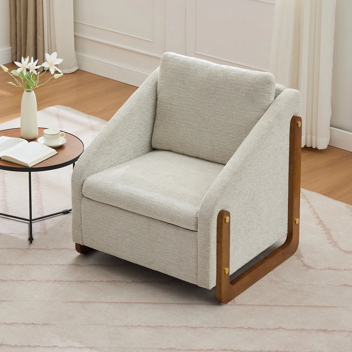 Okwish Relax armchair dining chair with wood