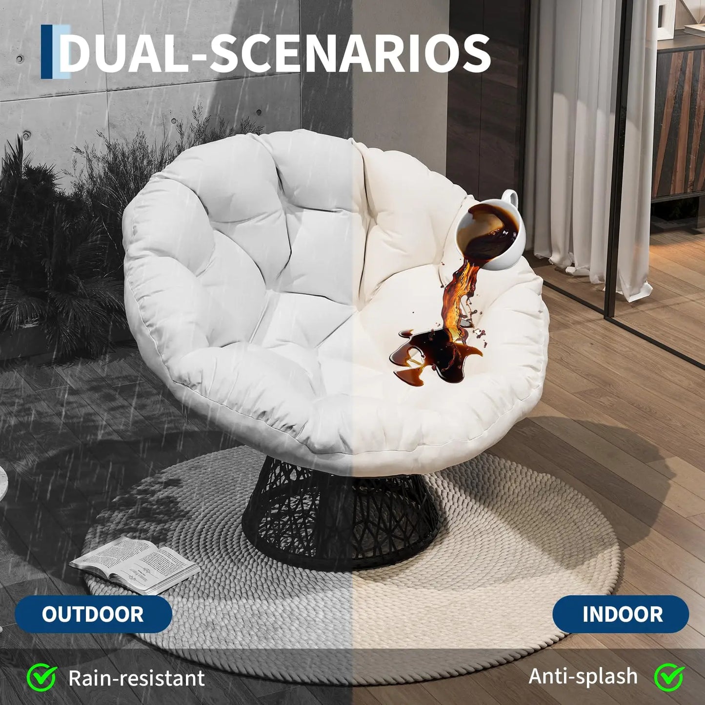 Papasan Chair Soft Cushion