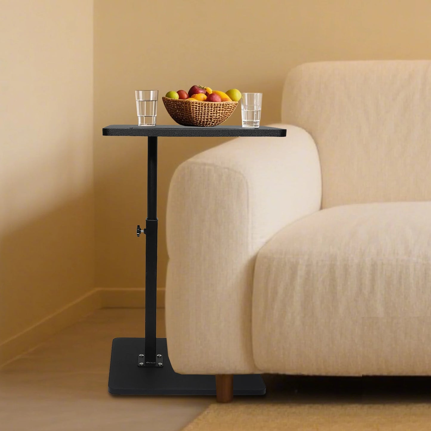 C Shaped Living Room Side Table Sofa